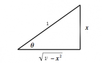 Triangle for inverse substitution.
