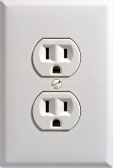 North American wall outlet.